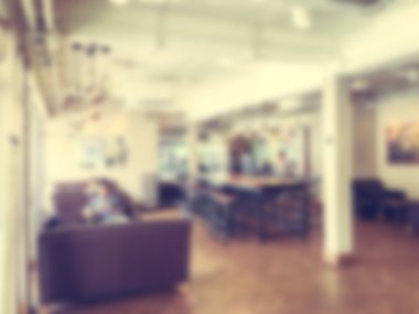 Soyut bulanıklık kahve dükkanı