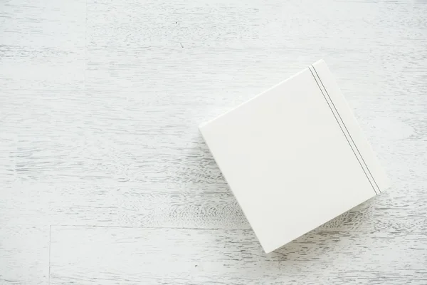 Caja de cuero blanco — Foto de Stock