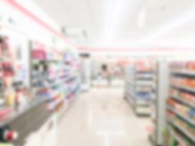 Soyut bulanıklık süpermarket