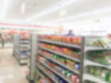 Soyut bulanıklık süpermarket