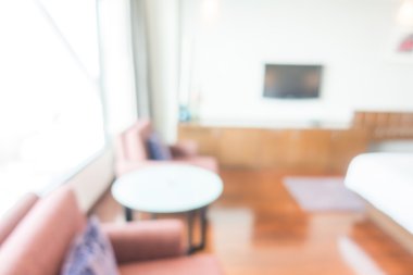 Soyut bulanıklık yatak odası