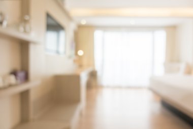 Soyut bulanıklık yatak odası