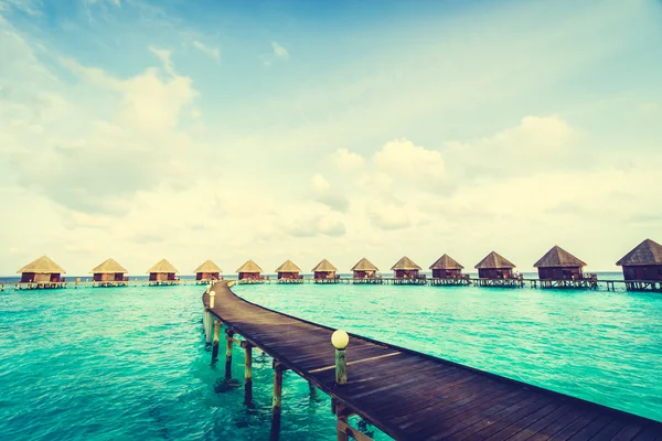 Bella isola tropicale delle Maldive — Foto Stock