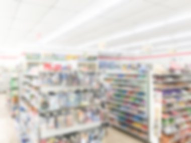 Soyut bulanıklık süpermarket