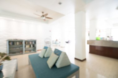 Otel lobisinde bulanıklık