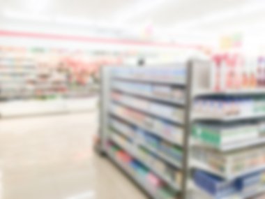 Soyut bulanıklık süpermarket