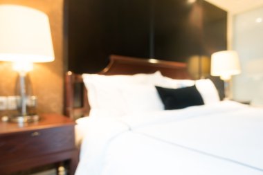 Soyut bulanıklık yatak odası