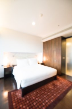 Soyut bulanıklık yatak odası