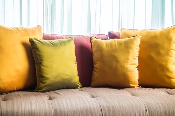 Pillow on sofa decoration — Stock Photo, Image