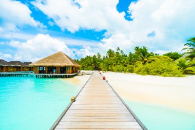 Güzel Maldivler ada