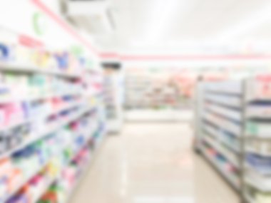 Soyut bulanıklık süpermarket