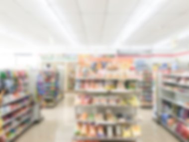 Soyut bulanıklık süpermarket