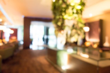 Otel lobisinde bulanıklık