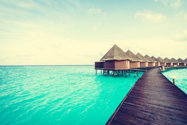 Güzel Maldivler ada