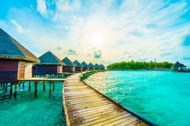 Güzel Maldivler ada