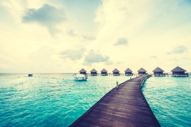 Güzel Maldivler ada