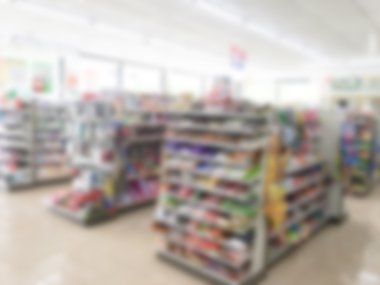 Soyut bulanıklık süpermarket