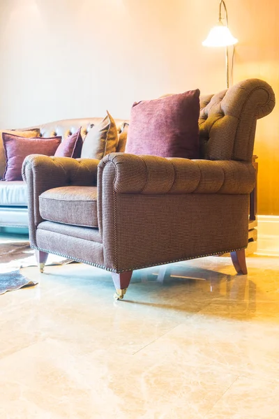 Kussen op sofa decoratie — Stockfoto