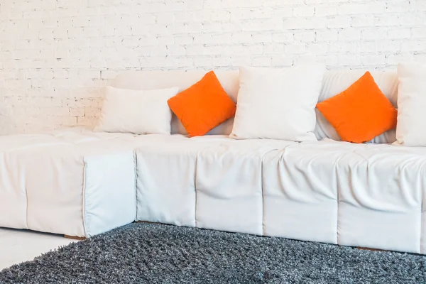 Pillow on sofa decoration — Stock Photo, Image