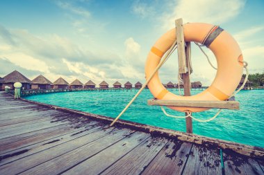 Güzel Maldivler ada