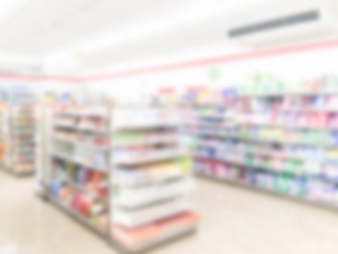 Soyut bulanıklık süpermarket