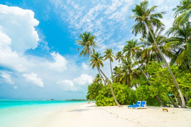 Güzel Maldivler ada