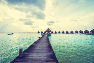 Güzel Maldivler ada