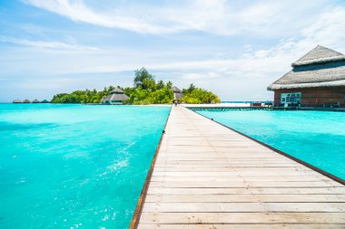 Güzel Maldivler ada