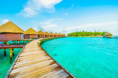 Güzel Maldivler ada