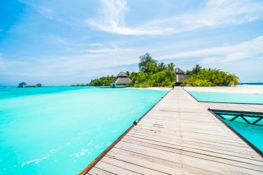 Güzel Maldivler ada