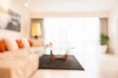 Soyut bulanıklık oturma odası