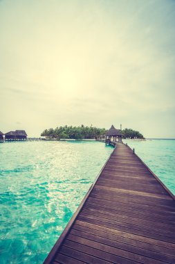 Güzel Maldivler ada