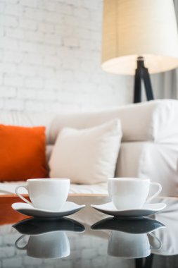 beyaz kahve fincanı