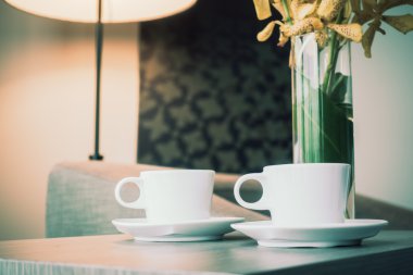 beyaz kahve fincanı