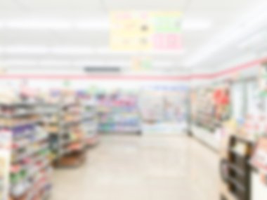 Soyut bulanıklık süpermarket