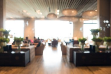 Otel lobisinde bulanıklık
