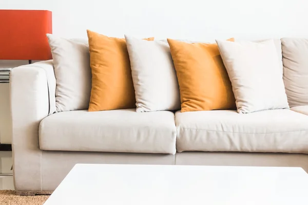 Pillow on sofa decoration — Stock Photo, Image