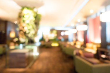 Otel lobisinde bulanıklık