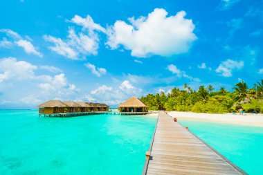 Güzel Maldivler ada