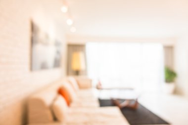 Soyut bulanıklık oturma odası