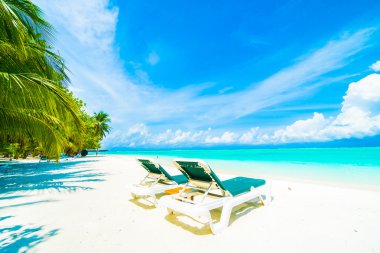 Güzel Maldivler ada