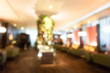 Otel lobisinde bulanıklık