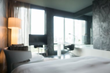 Soyut bulanıklık yatak odası