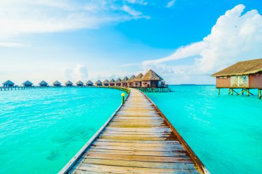 Güzel Maldivler ada