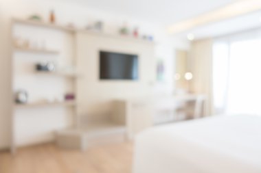 Soyut bulanıklık yatak odası