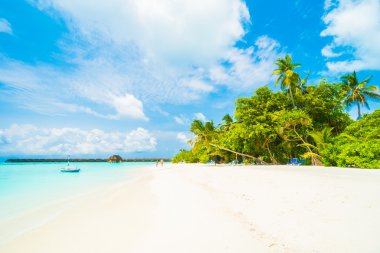 Güzel Maldivler ada