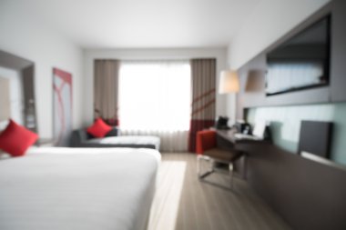 Soyut bulanıklık yatak odası