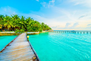 Güzel Maldivler ada