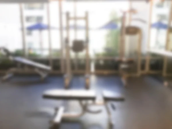 Resumen desenfoque gimnasio y sala de fitness —  Fotos de Stock