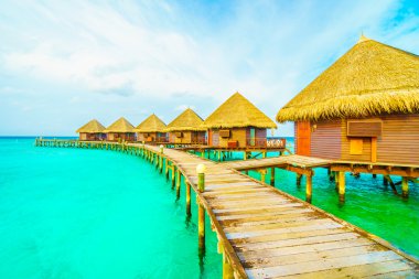 Güzel Maldivler ada